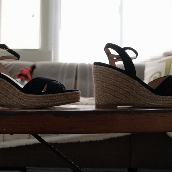 [BRAND NEW, UNWORN] Stuart Weitzman Espadrille Wedge Sandals - Picture 5 of 6